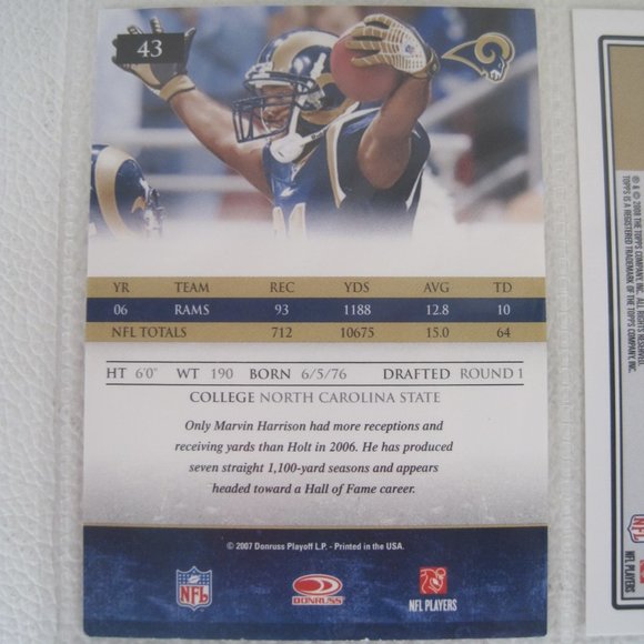Lot of 6 LOS ANGELES & ST LOUIS RAMS Player Cards - Picture 12 of 12
